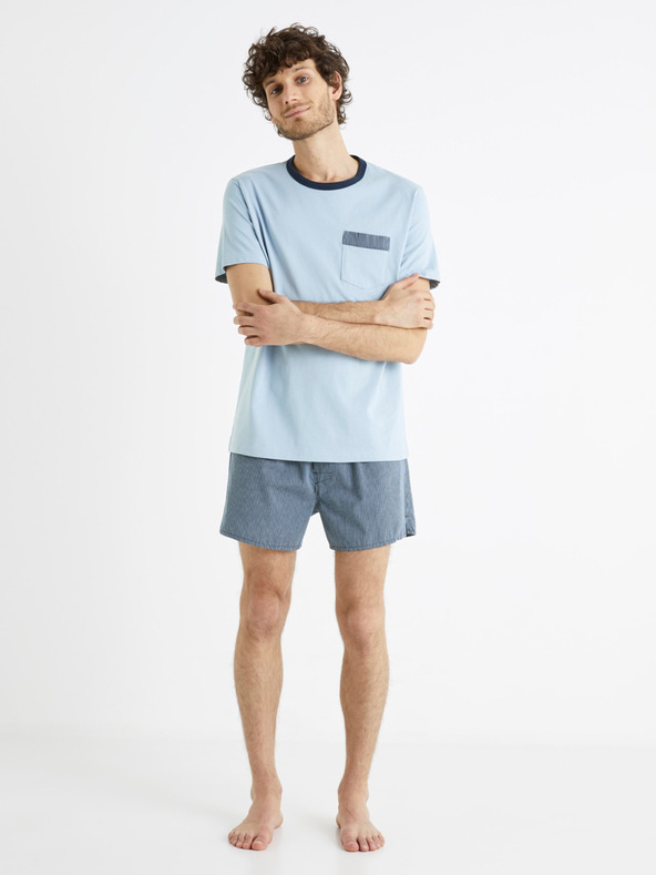 Celio Kék férfi Celio Bigbro pizsama