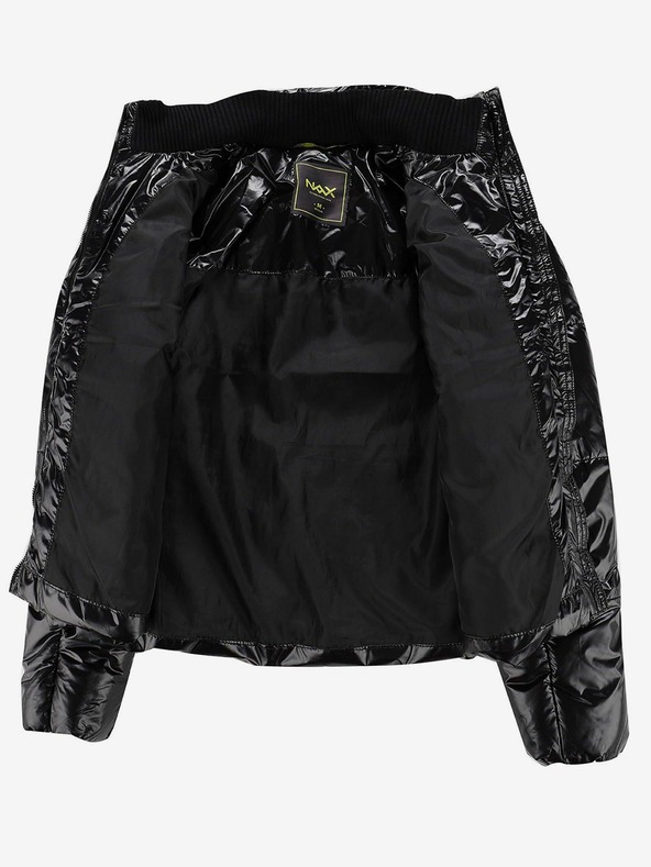 NAX Fekete női vízlepergető steppelt kabát NAX Collina