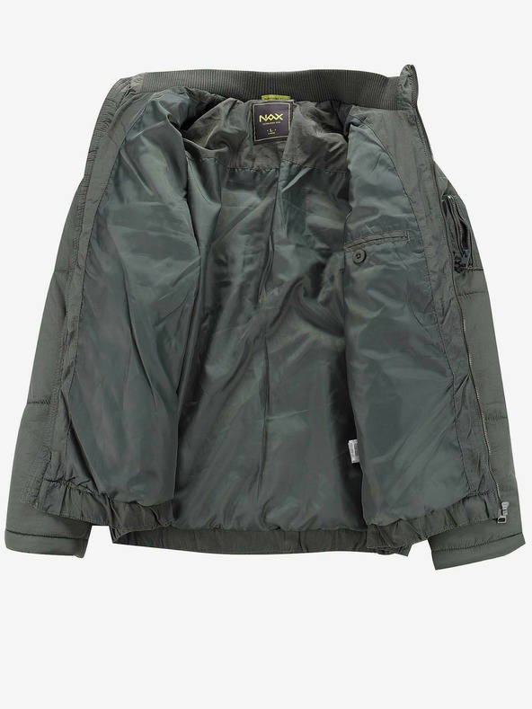 NAX Szürke férfi téli steppelt kabát NAX Mabor