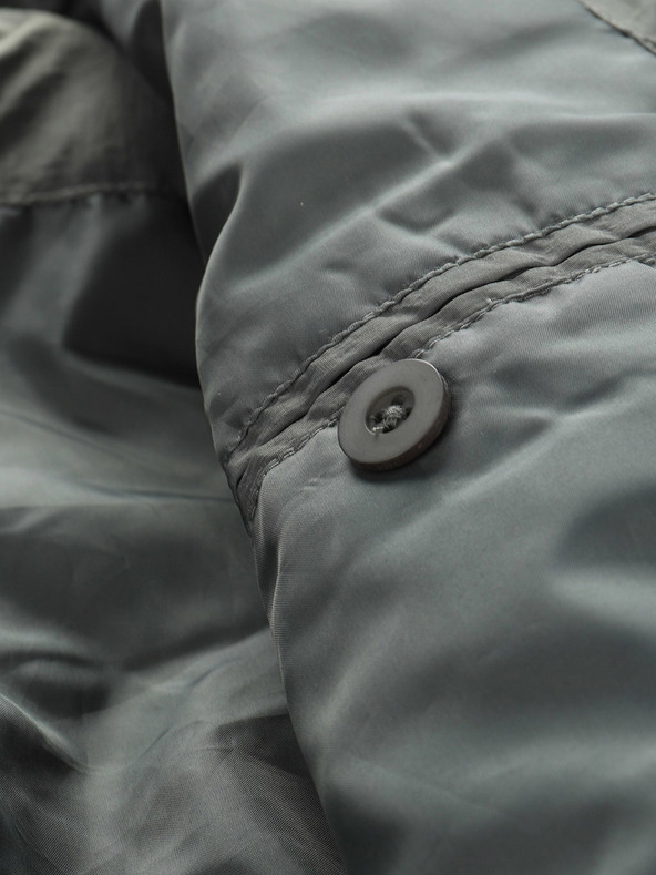 NAX Szürke férfi téli steppelt kabát NAX Mabor