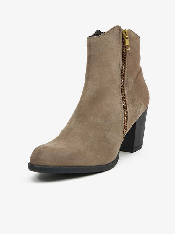 Ojju Szürke női szarvasbőr bokacsizma OJJU