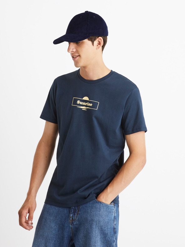 Celio Sötétkék férfi Celio Cecarto póló