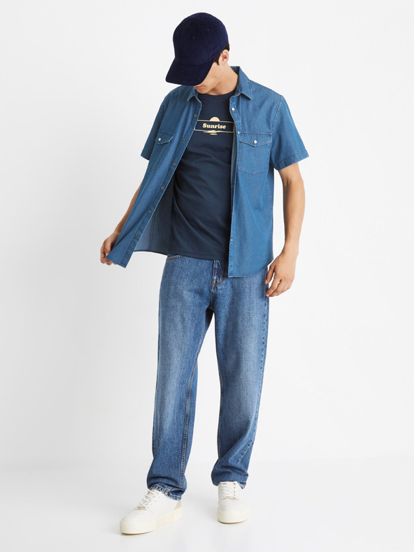 Celio Sötétkék férfi Celio Cecarto póló