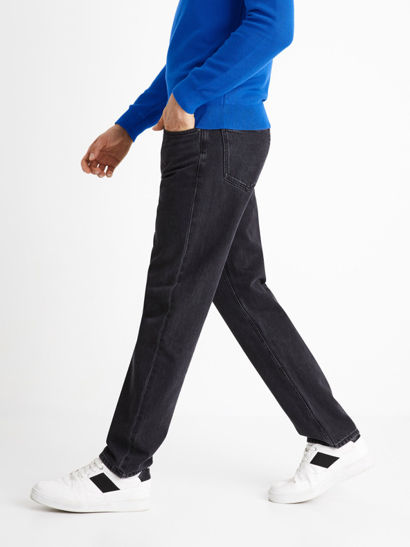 Celio Fekete laza szabású farmer Celio C75 Coback4