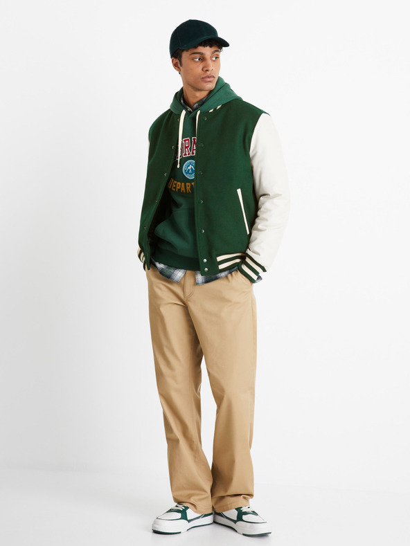 Celio Zöld férfi Celio Nebraska Department melegítő pulóver