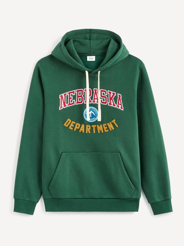 Celio Zöld férfi Celio Nebraska Department melegítő pulóver