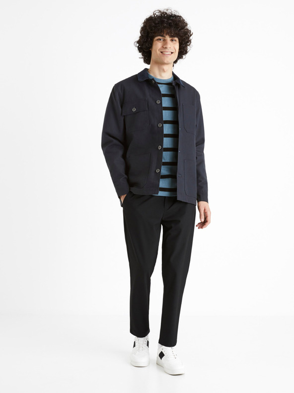 Celio Kék csíkos póló Celio Beboxar