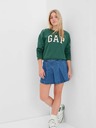 GAP Gyerek pulóver logóval és fleece béléssel GAP
