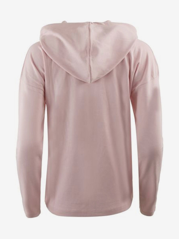 ALPINE PRO Rózsaszín női cipzáras kapucnis pulóver ALPINE PRO DEGREVA