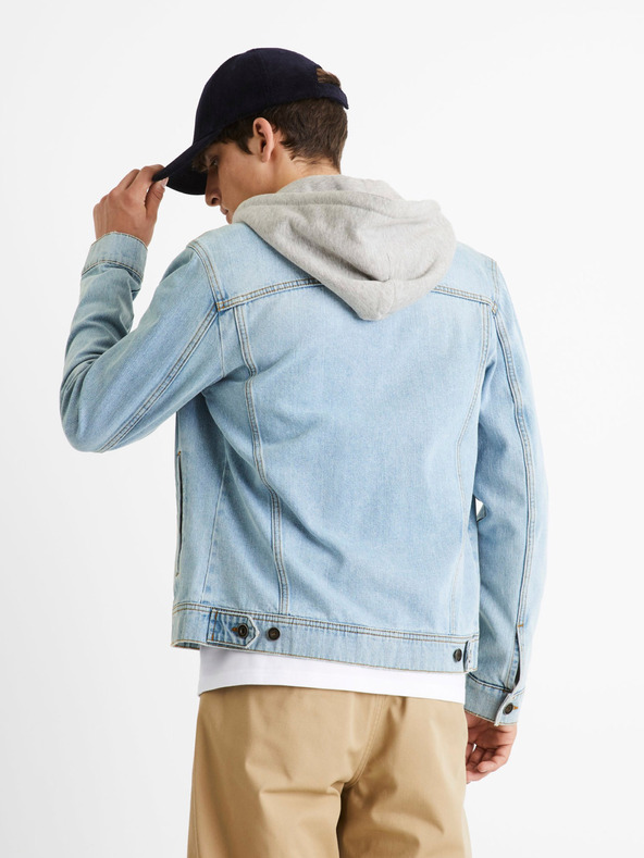 Celio Világoskék férfi farmerdzseki Celio Cudenshood