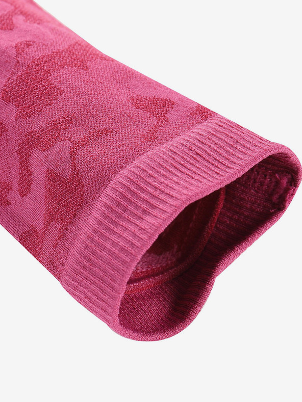 ALPINE PRO Sötét rózsaszínű, mintás, funkcionális női leggings ALPINE PRO Elibo
