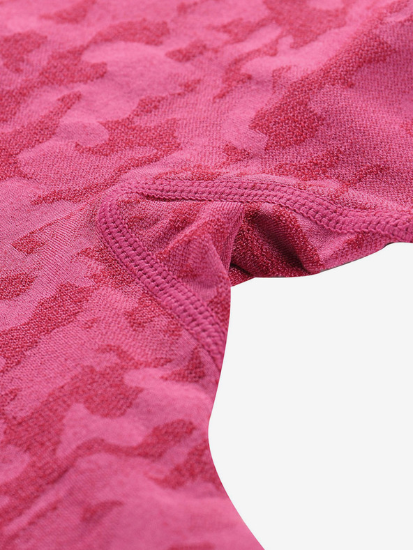 ALPINE PRO Sötét rózsaszínű, mintás, funkcionális női leggings ALPINE PRO Elibo