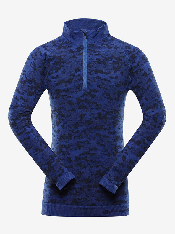 ALPINE PRO Sötétkék gyermek mintás funkcionális póló ALPINE PRO Lubino