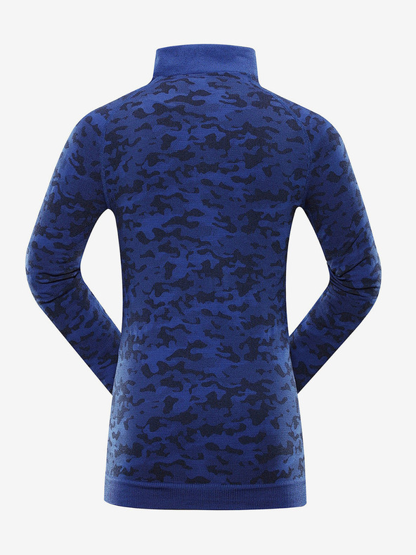 ALPINE PRO Sötétkék gyermek mintás funkcionális póló ALPINE PRO Lubino