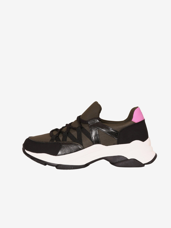 NAX Rózsaszín és khaki színű női tornacipő NAX IFERA