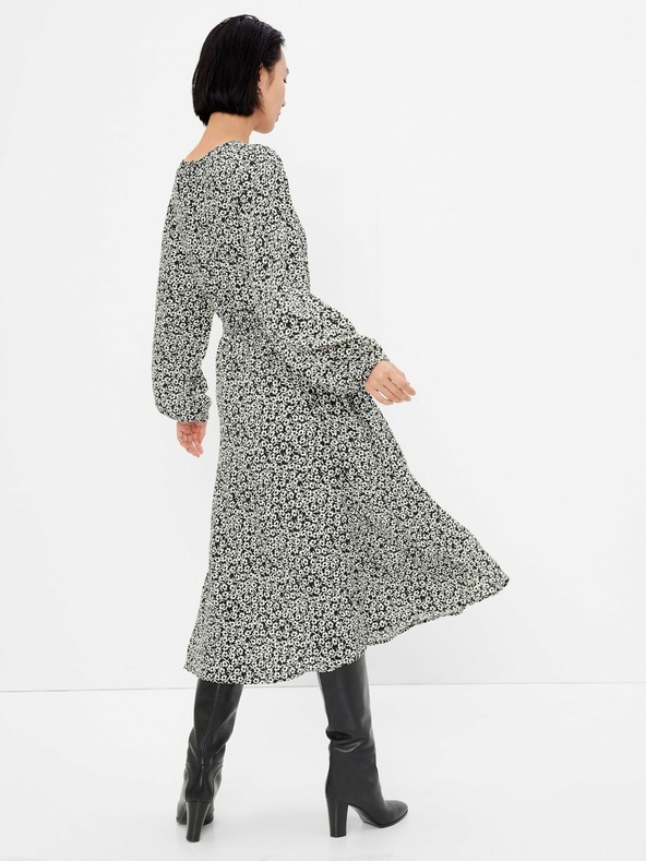 GAP Mintás midi ruha Lenzing™ Ecovero™ GAP