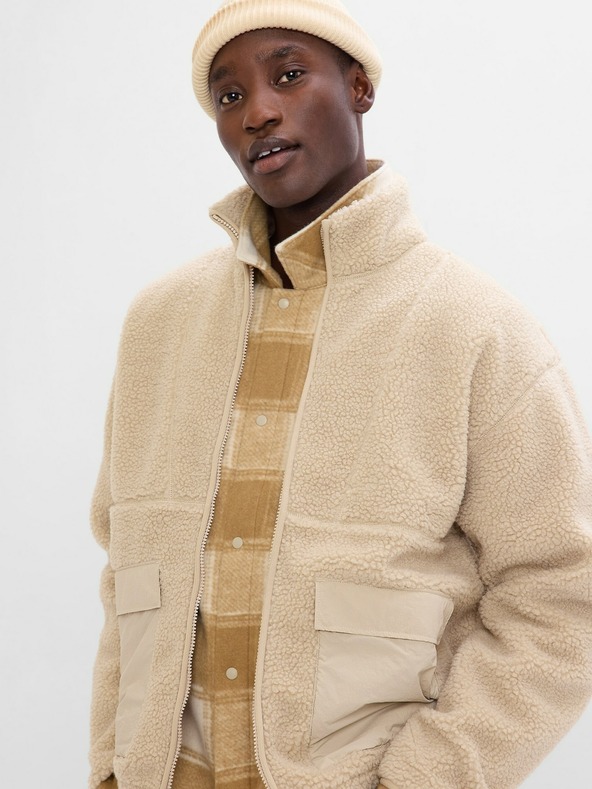 GAP Plüss kabát cipzárral GAP