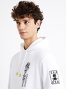 Celio Fehér Férfi Sweatshirt Nyomtatott hátul Celio Assassination Classroom