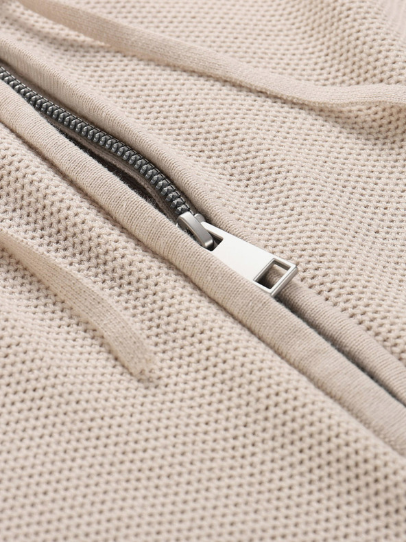 NAX Krémszínű férfi NAX Polin kapucnis pulóver NAX Polin kapucnis pulóver