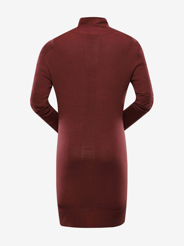 NAX Női bordó hosszú pulóver NAX Edera