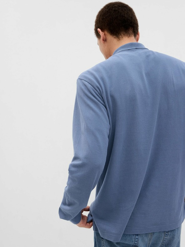 GAP Pique póló hosszú ujjú GAP