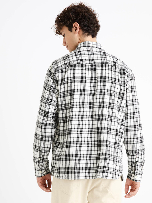 Celio Celio Canewto fekete kockás flanel ing