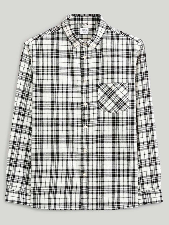 Celio Celio Canewto fekete kockás flanel ing