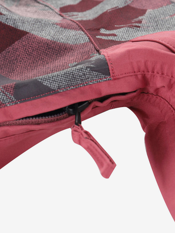 ALPINE PRO Szürke és rózsaszín gyerek kabát ALPINE PRO GIBBO