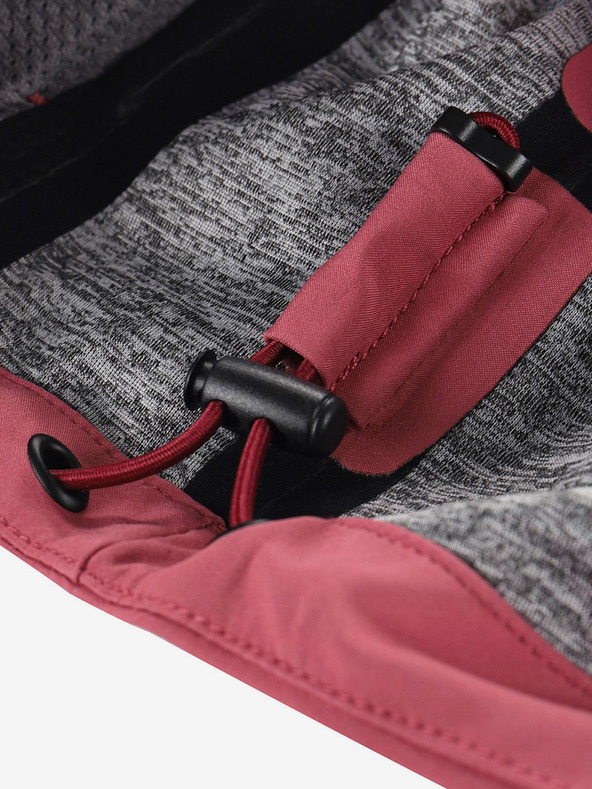 ALPINE PRO Szürke és rózsaszín gyerek kabát ALPINE PRO GIBBO