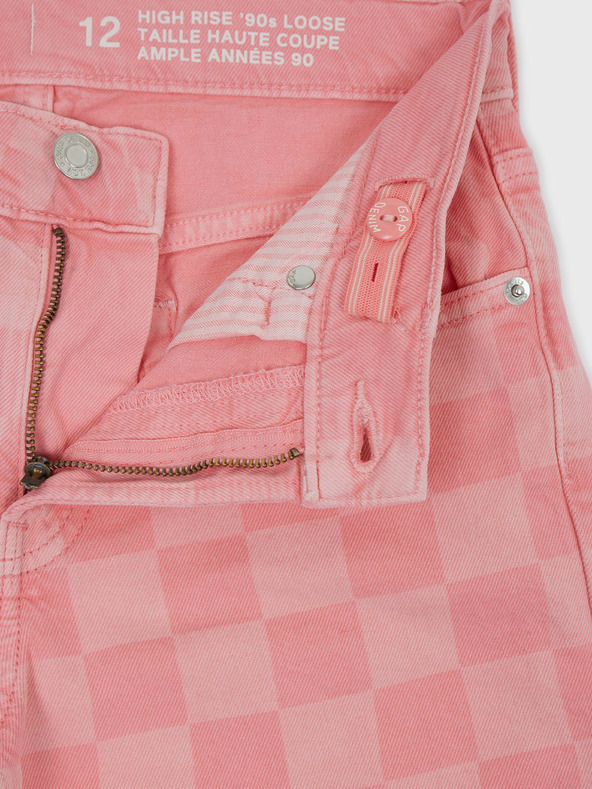 GAP Gyerek loose kockás farmer GAP