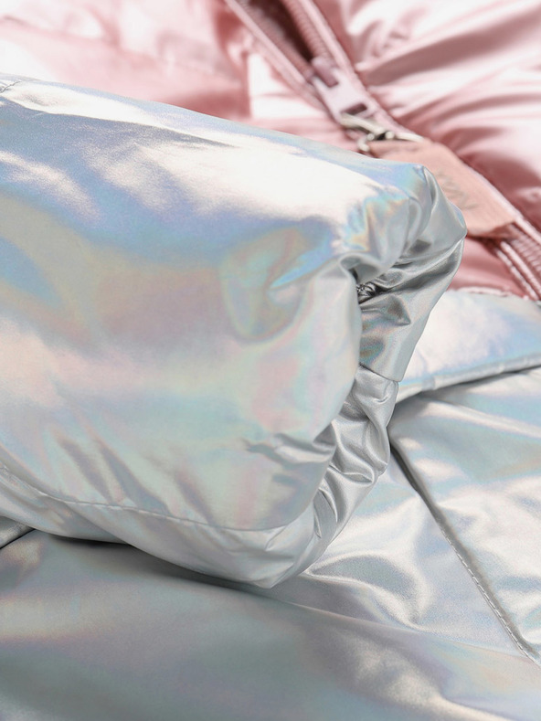 NAX NAX FEREGO szürke és rózsaszín lánykabát