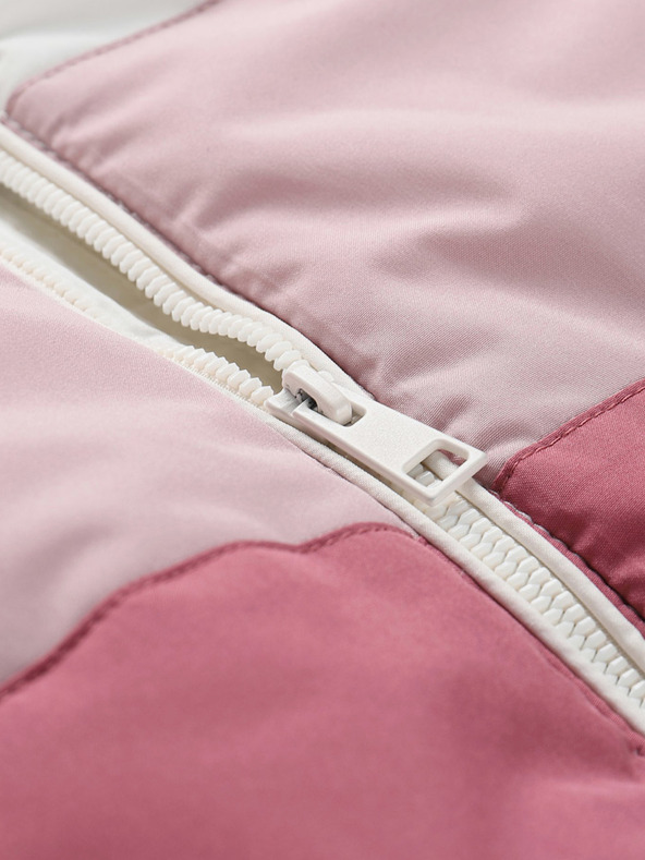 NAX Bézs és rózsaszínű gyerek télikabát NAX KEMENO