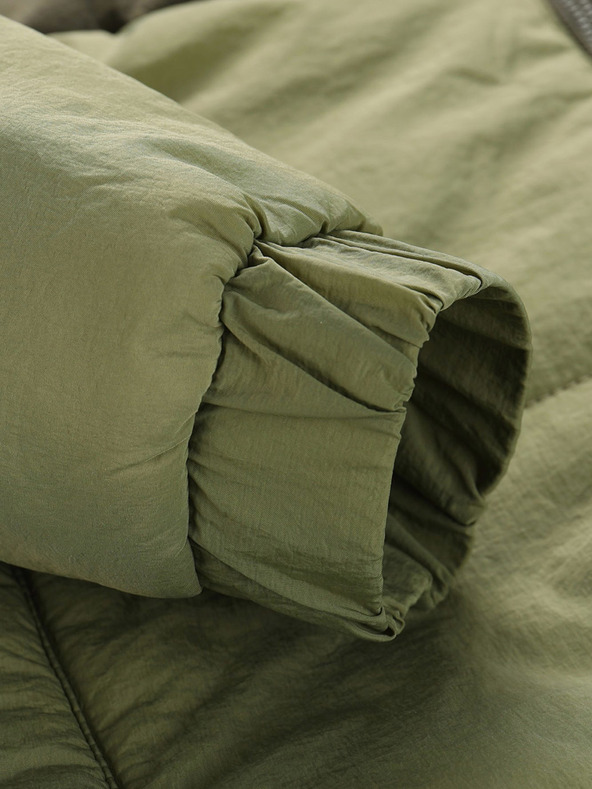 NAX Khaki színű férfi télikabát NAX MOREF