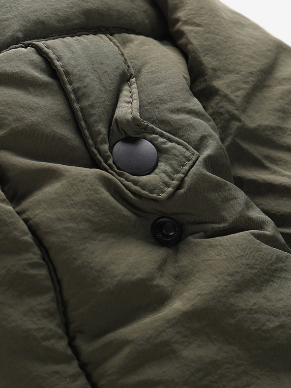 NAX Khaki színű férfi télikabát NAX MOREF