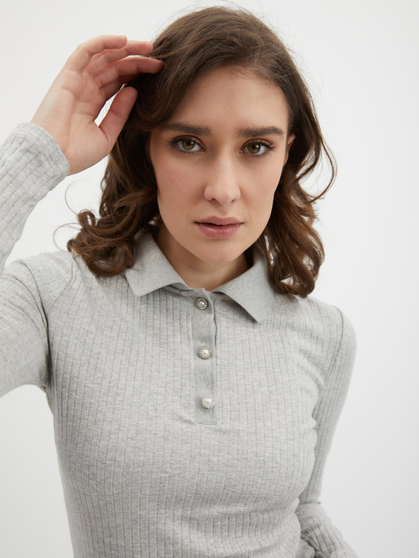 Orsay ORSAY világosszürke csíkos női pólóing