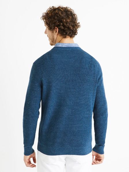 Celio Petrol férfi alap pulóver Celio Degrain