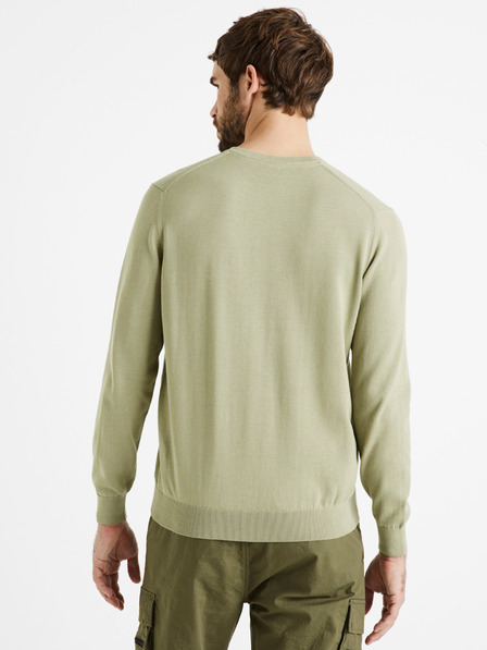 Celio Világoszöld férfi alap pulóver Celio Decoton
