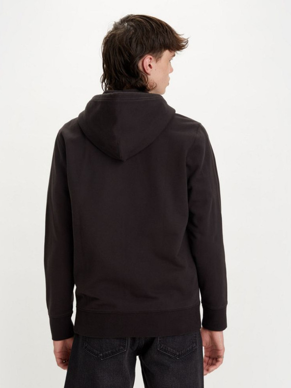 Levi's® Fekete Férfi Levi's® New Original Zip Up Hoodie Meteorit