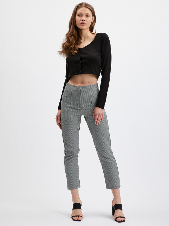 Orsay ORSAY fekete mintás női nadrág