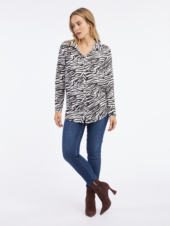 Orsay ORSAY fehér-fekete blúz