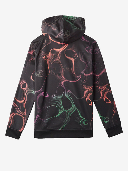 O'Neill Narancssárga és fekete fiú mintás O'Neill RUTILE HOODIE FLEECE fiúknak