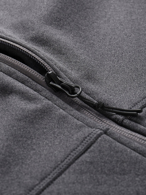 ALPINE PRO Sötétszürke női sportos cipzáras melegítőfelső ALPINE PRO Querta