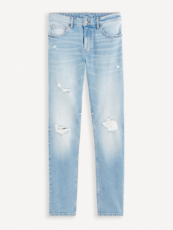 Celio Világoskék férfi slim fit farmer Celio Fostroy