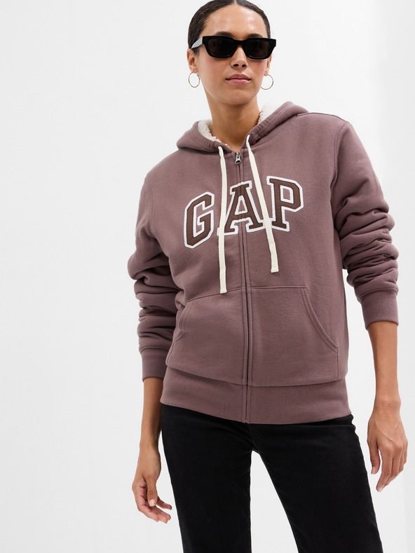 GAP Bélelt pulóver logóval GAP