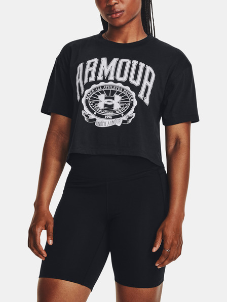 Under Armour Női póló Under Armour UA COLLEGIATE CREST CROP SS