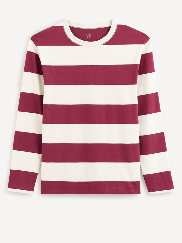 Celio Férfi bordó csíkos ing Celio Fecond