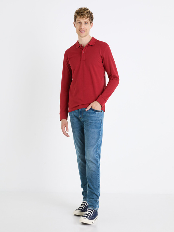 Celio Világoskék férfi slim fit farmer Celio Foactive