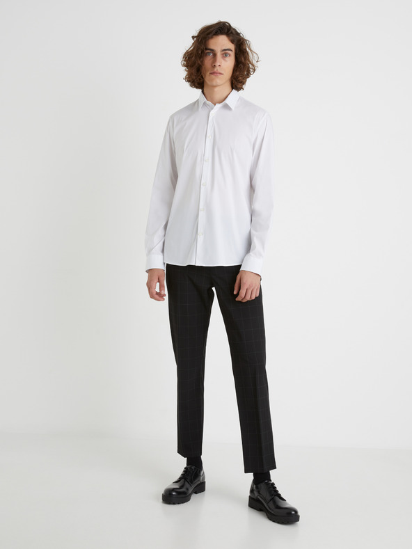 Celio Fekete férfi kockás vágott nadrág Celio Fonoel