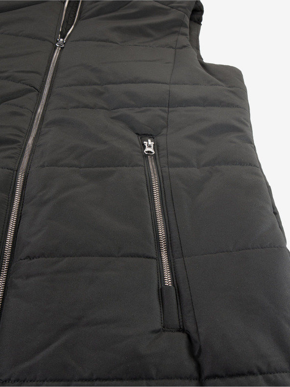 ALPINE PRO Fekete női steppelt mellény ALPINE PRO GANHA