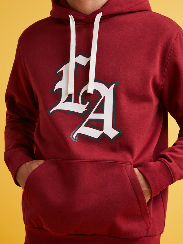 Celio Piros férfi kapucnis pulóver Celio Fecago